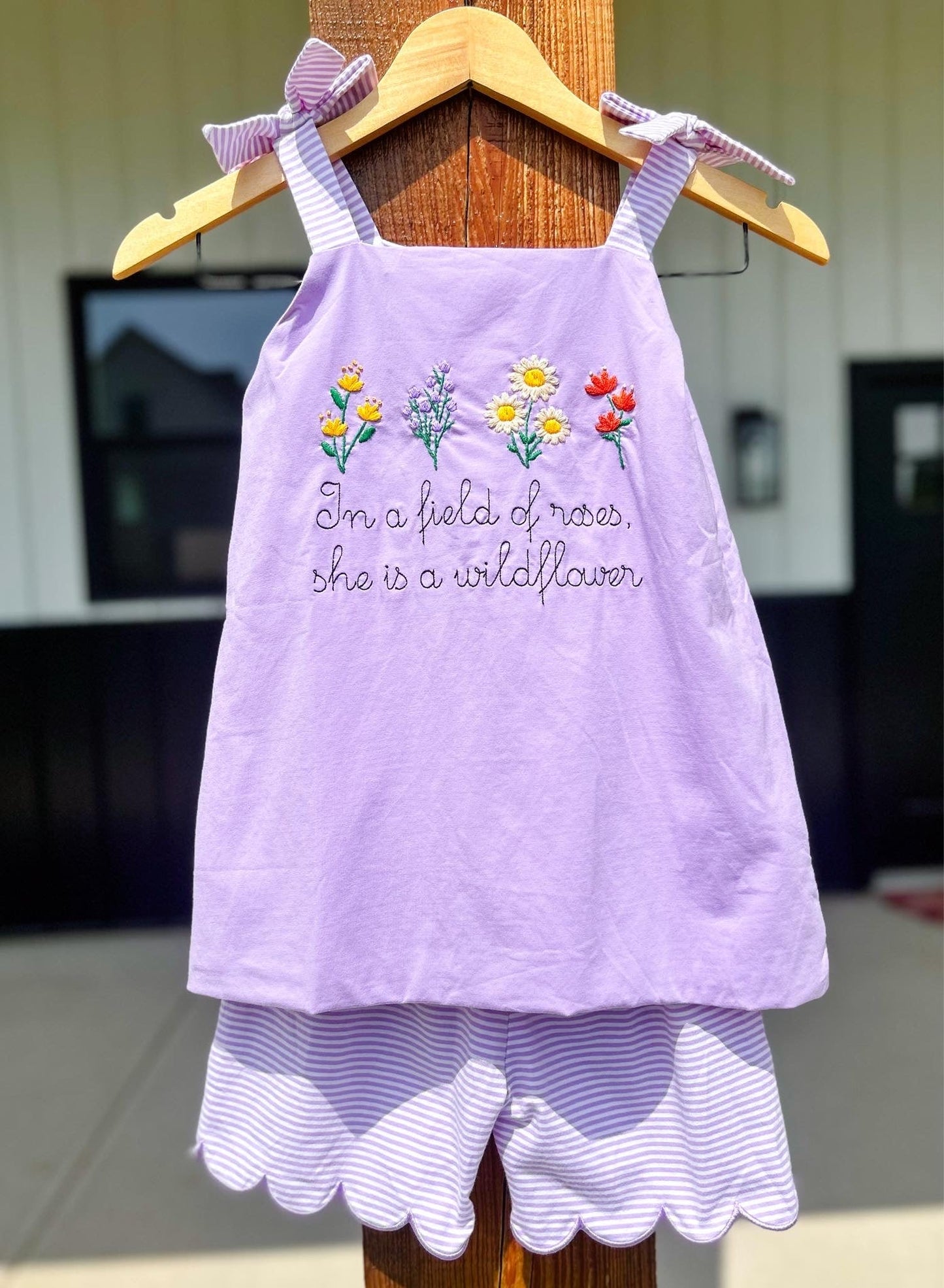 SHE'S A WILDFLOWER GIRL SHORT SET