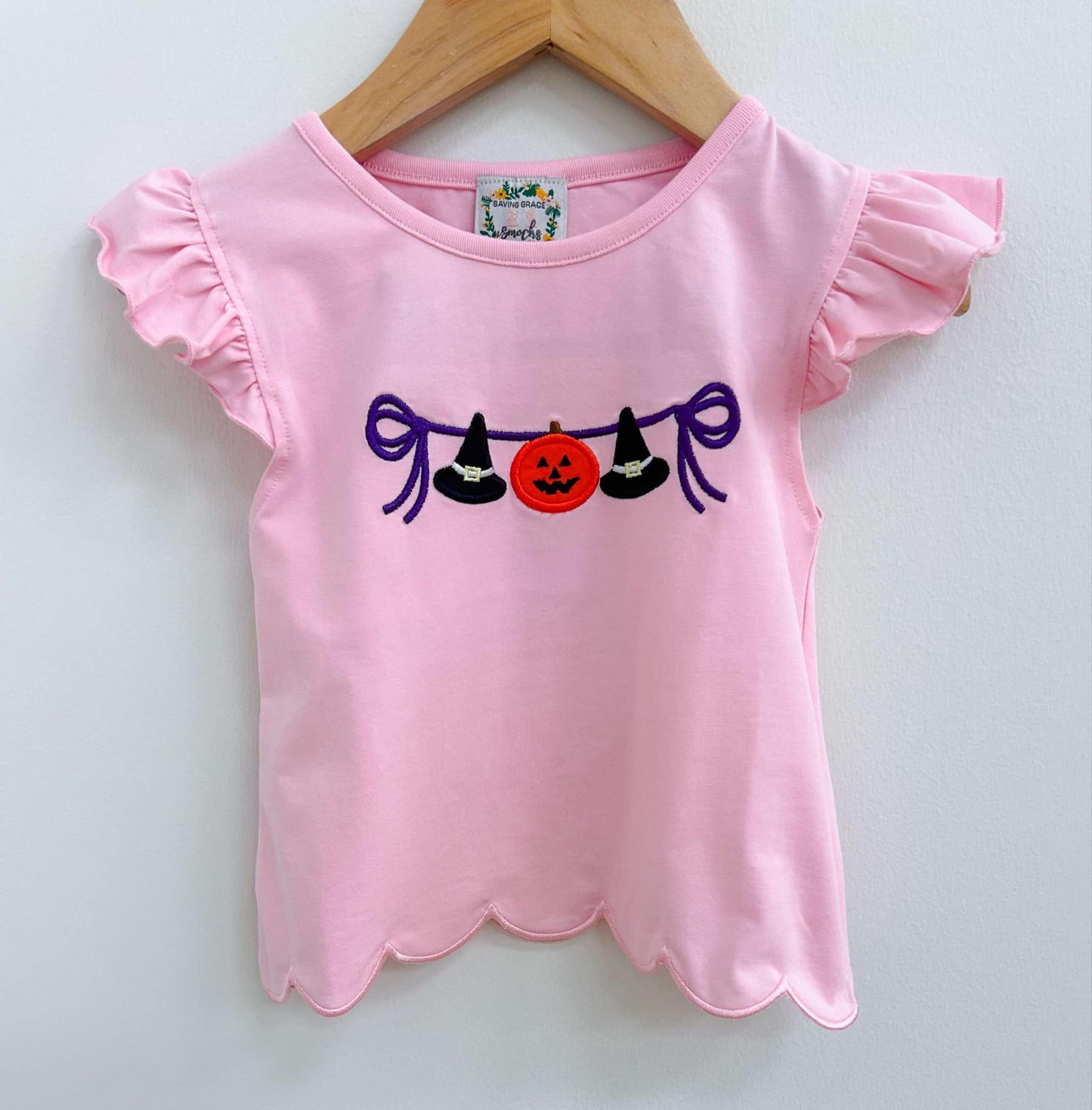 GIRL HALLOWEEN SHIRT ONLY- GARLAND