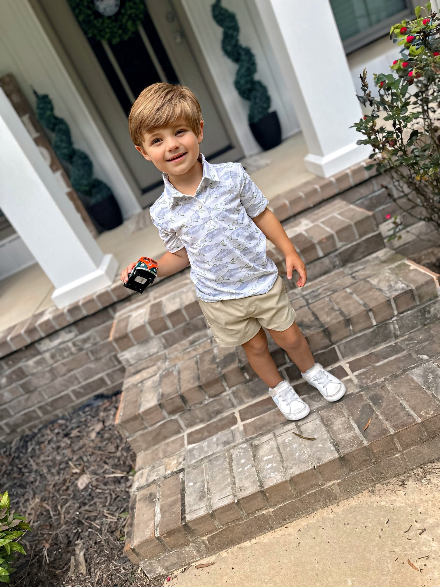 SUMMER OF FISHING BOY POLO