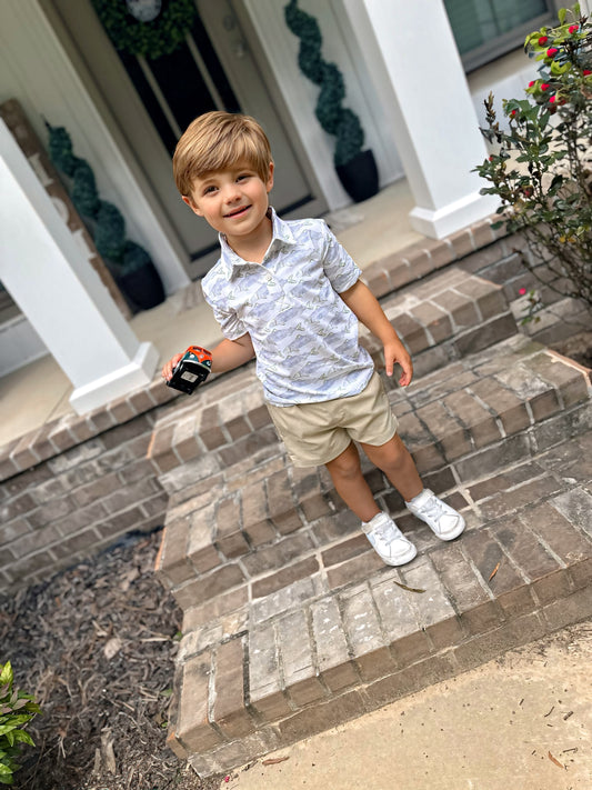 SUMMER OF FISHING BOY POLO