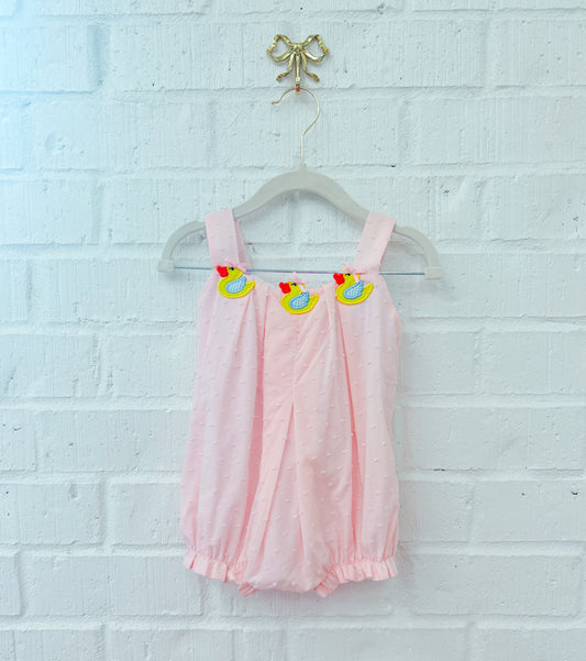 GIRL SWISS DOT DUCK BUBBLE
