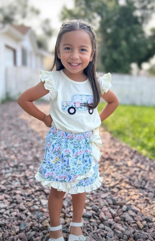 WHEELS ON THE BUS GIRL SKORT SET