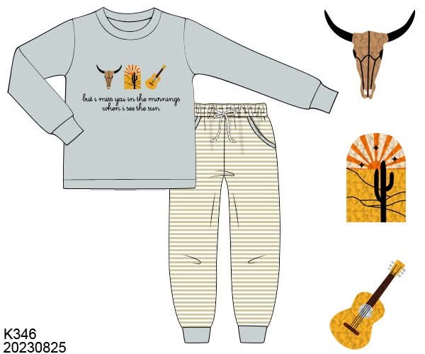 WS PO80: Boys Something in the Orange Pants Set