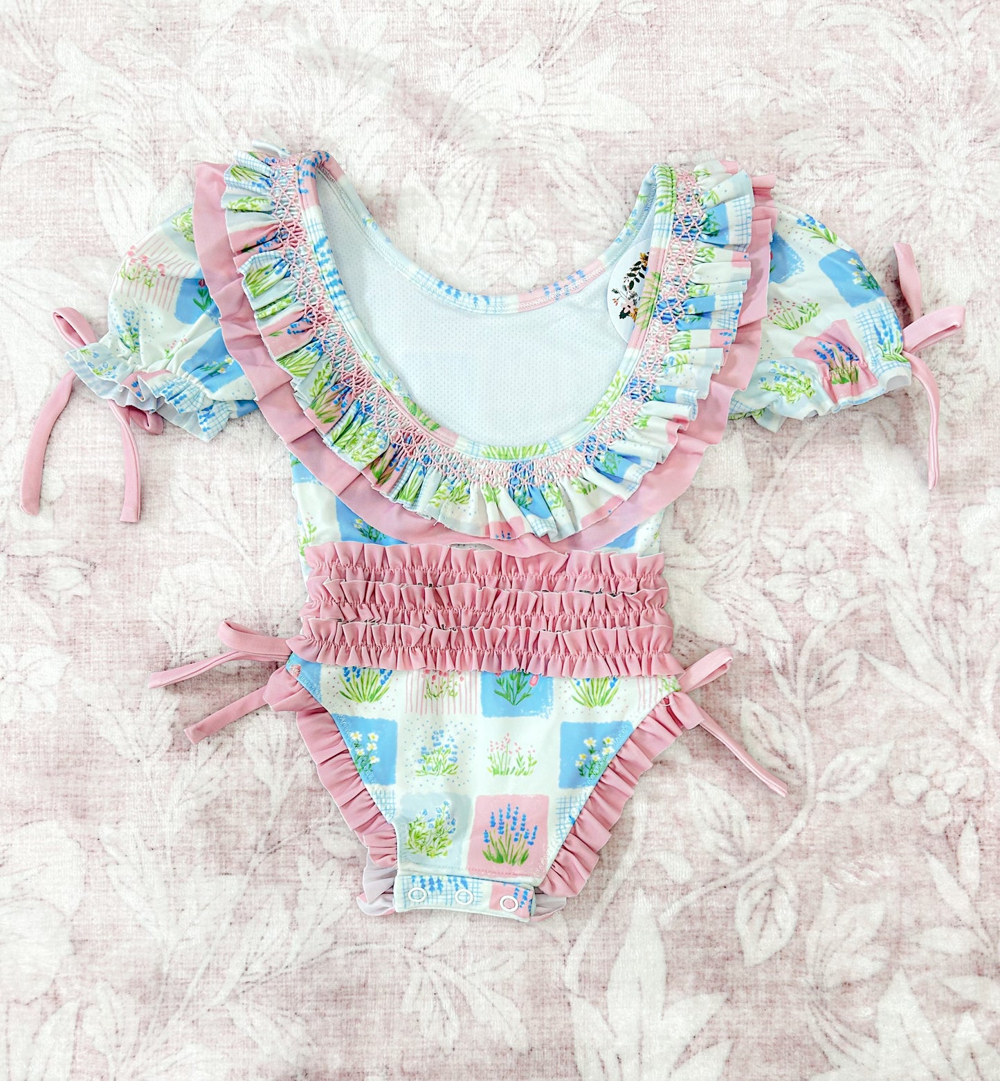 PATCHWORK FLORAL 1PC SWIM