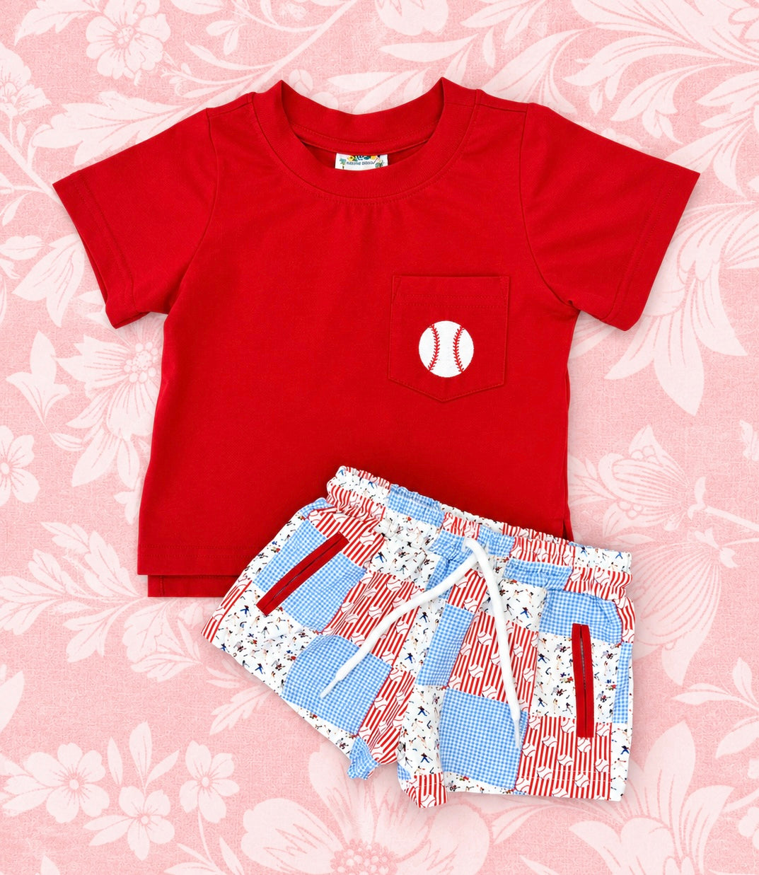 ALL STAR PATCHWORK BOY SHORT SET
