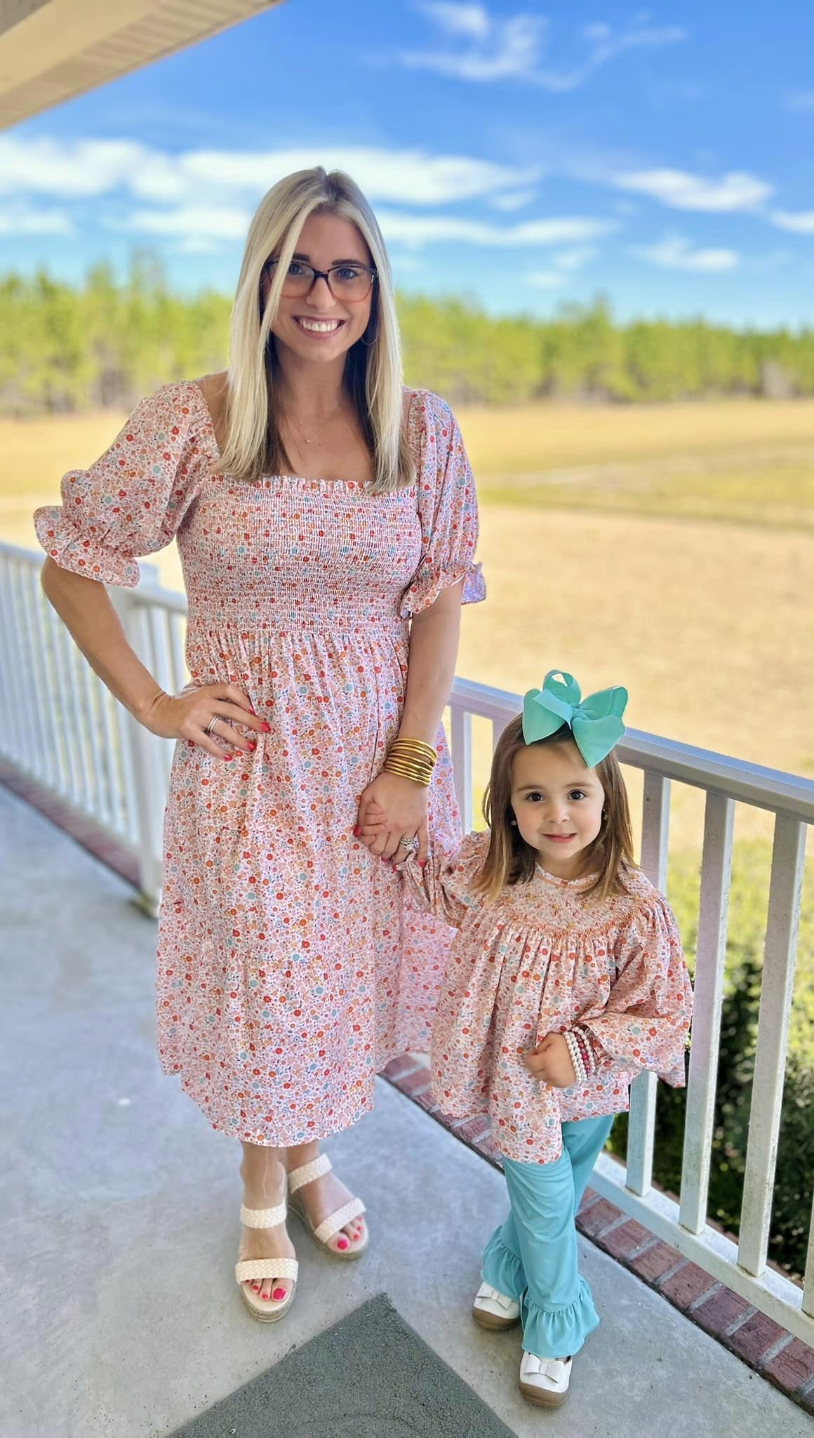 WHIMSICAL FLORAL MOM DRESS