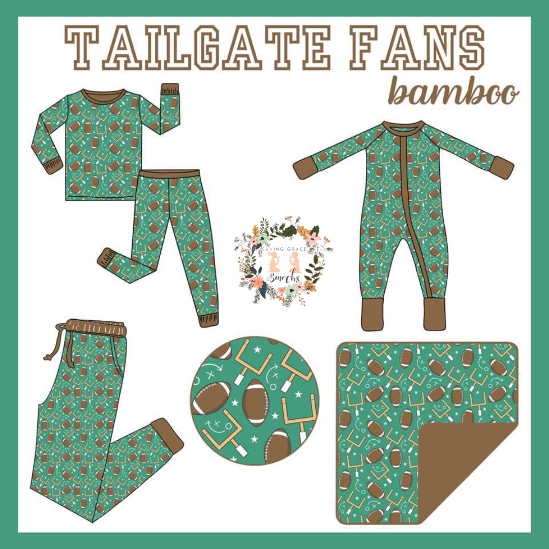 TAILGATE FANS GREEN BLANKET