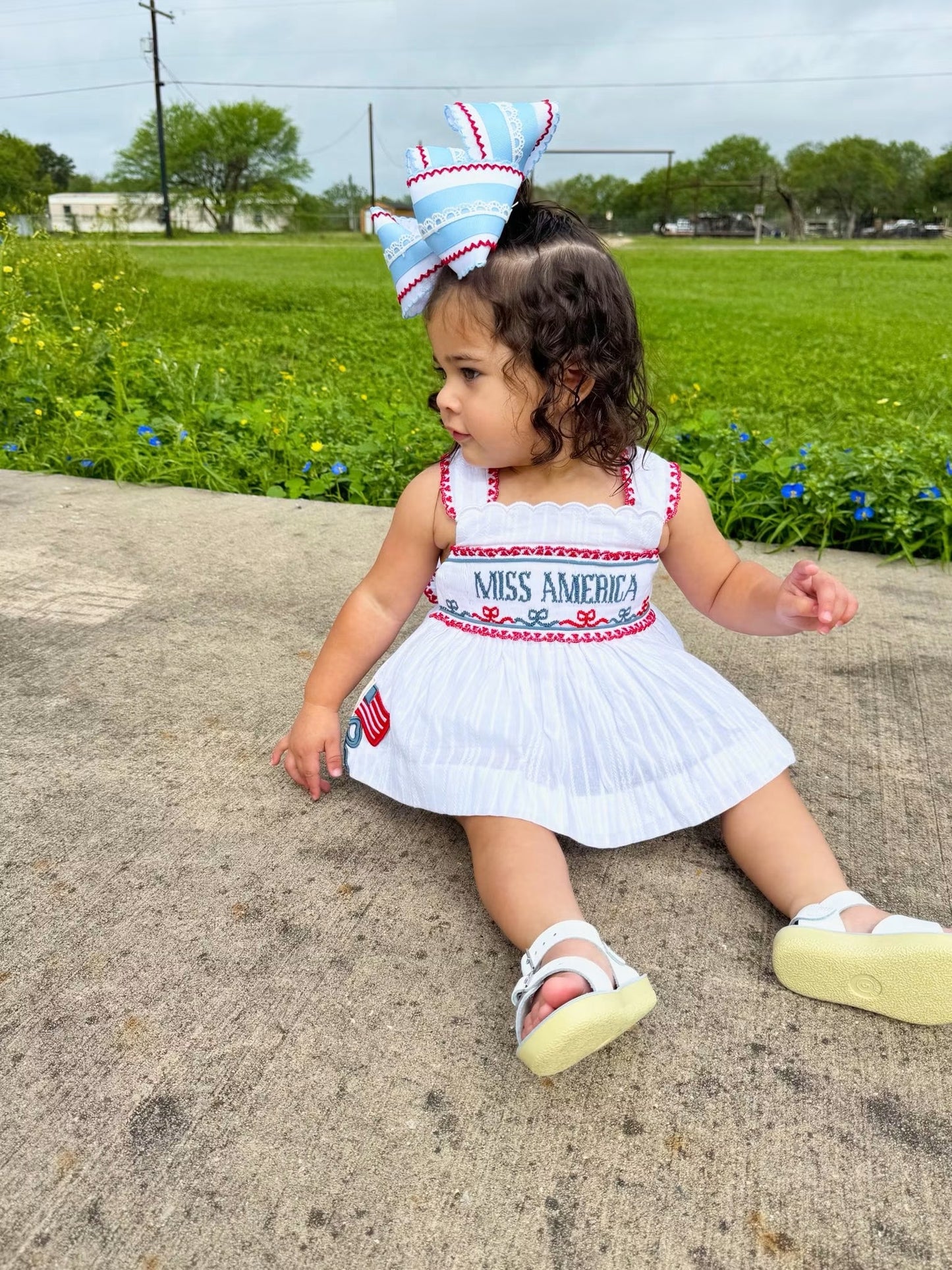 GIRLS AMERICAN CUTIES BLOOMER SET