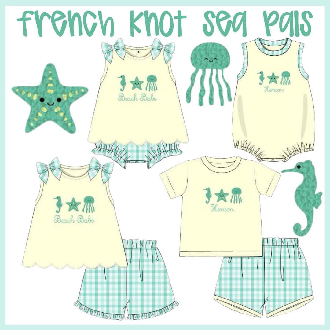 FRENCH KNOT SEA PALS GIRL BUBBLE