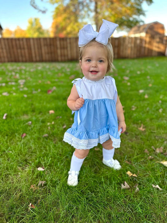 GIRLS TIMELESS BLUES BLOOMER SET