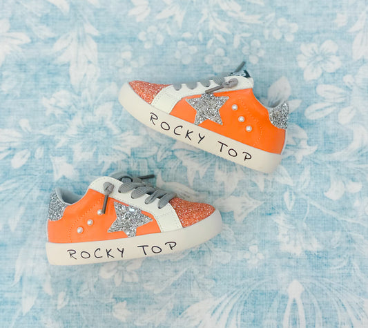 COLLEGIATE STAR SHOES ADULT ORANGE AND WHITE