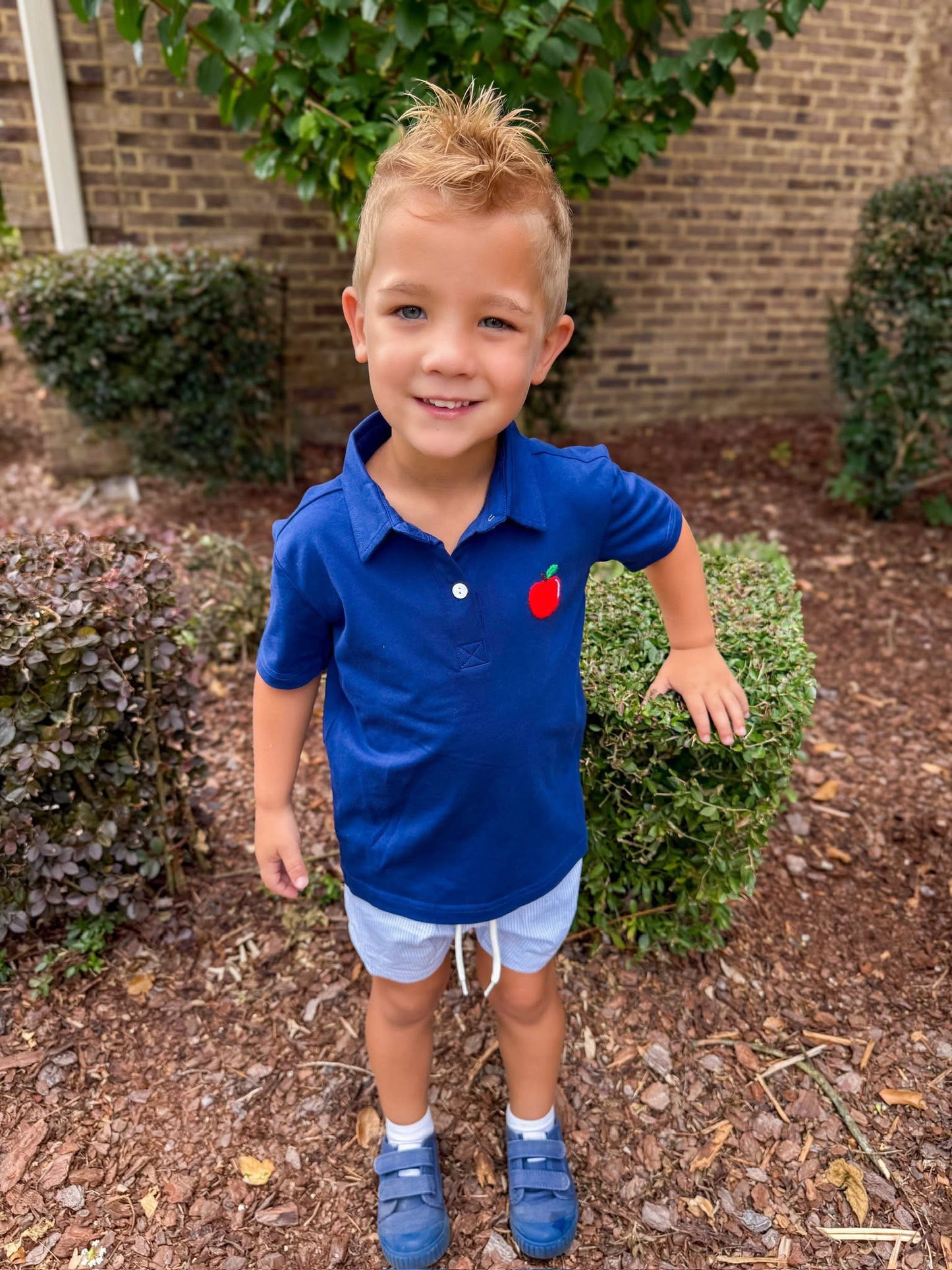 APPLE OF MY EYE BOY SHORT SET