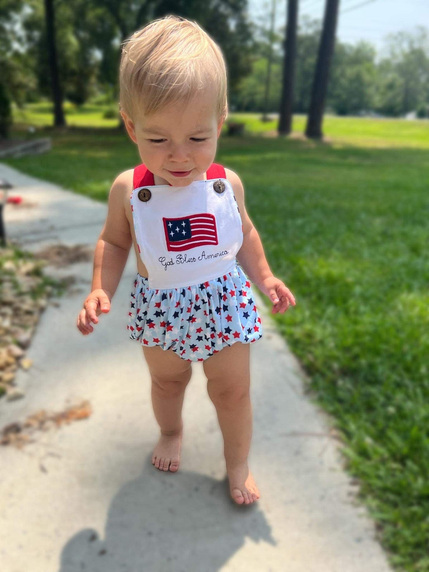 GOD BLESS AMERICA BOY BUBBLE