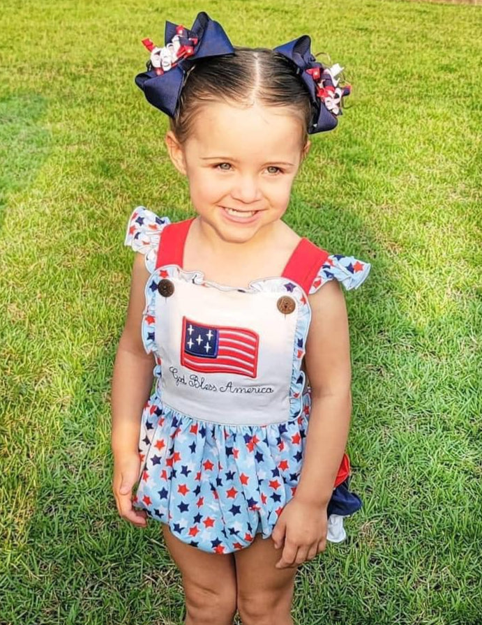 GOD BLESS AMERICA GIRL BUBBLE