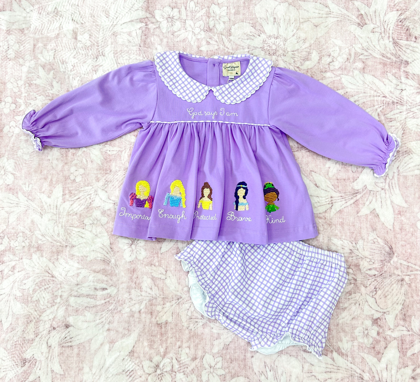 GIRL AFFIRMATIONS PRINCESS BLOOMER SET