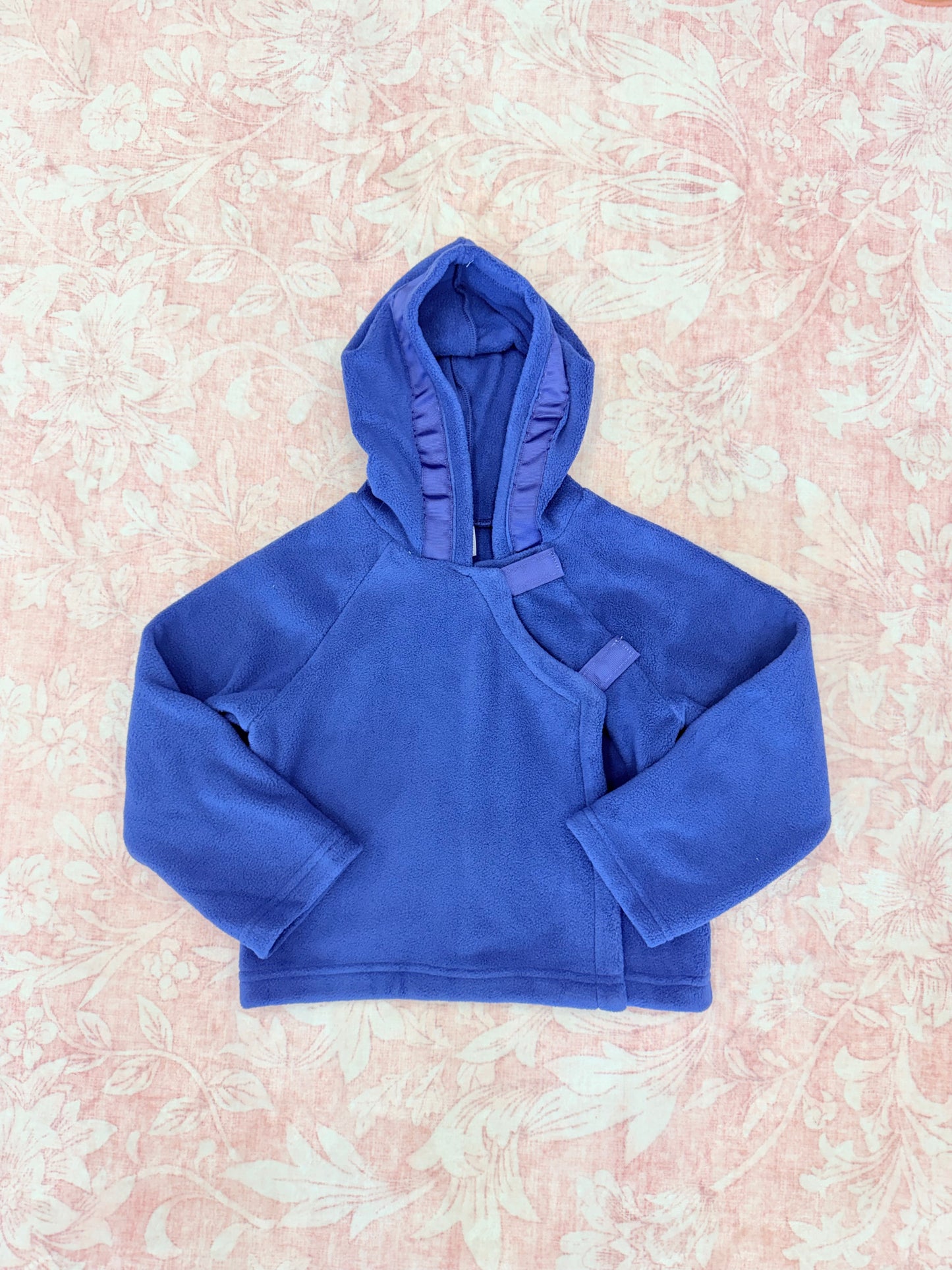HOODED FLEECE JACKET NAVY
