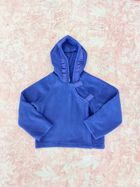 HOODED FLEECE JACKET NAVY