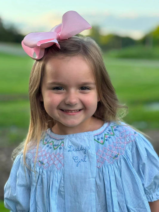 GIRL DADDY'S GIRL SMOCKED DRESS
