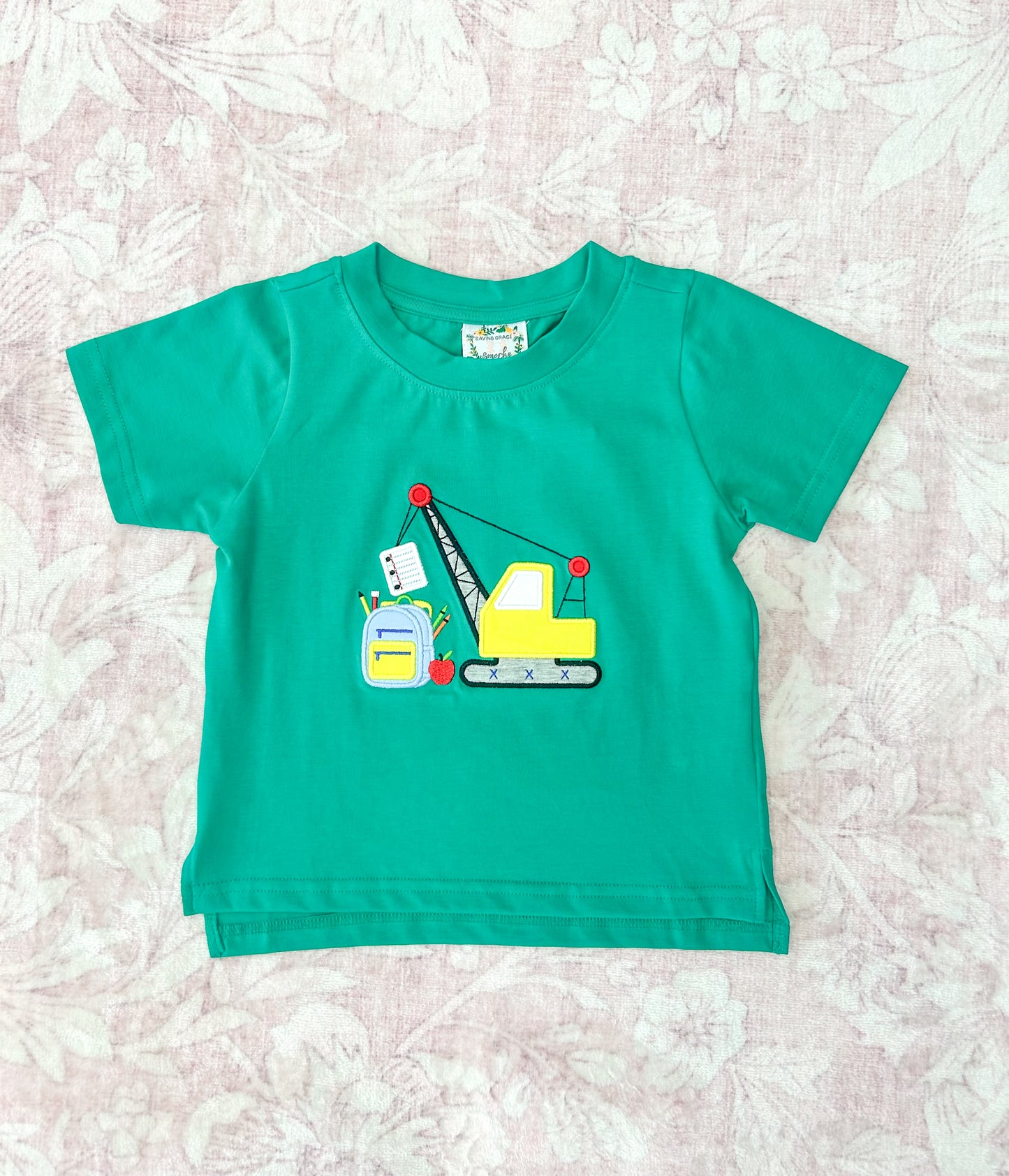 BOY CRANE APPLIQUE SHIRT