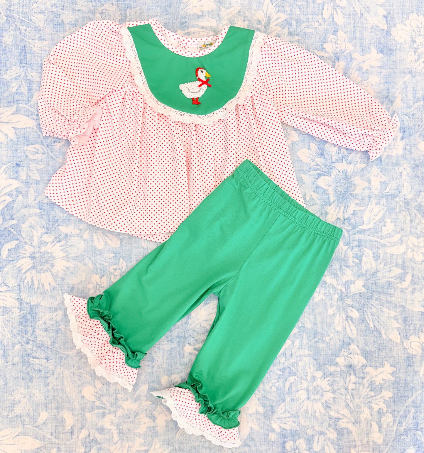 GANDERFUL CHRISTMAS GIRL PANT SET