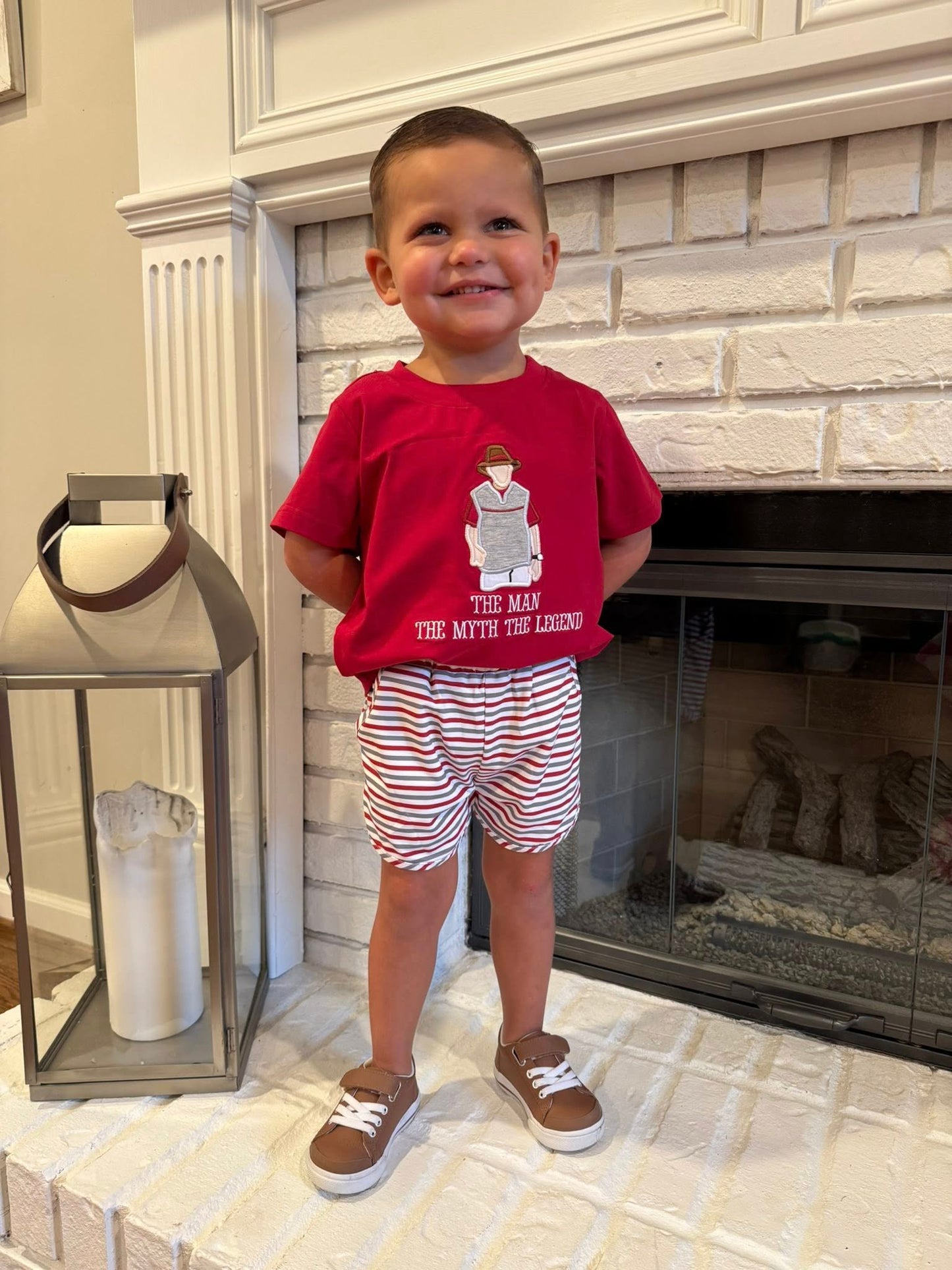 THE MAN THE MYTH THE LEGEND BOY SHORT SET