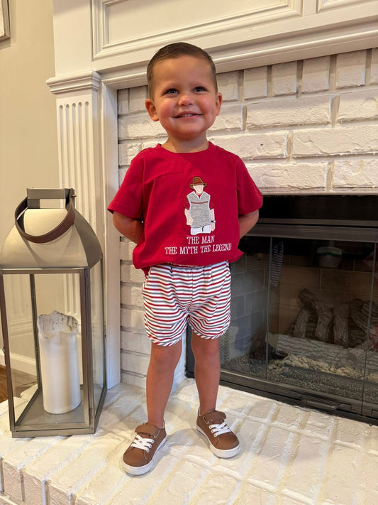 THE MAN THE MYTH THE LEGEND BOY SHORT SET