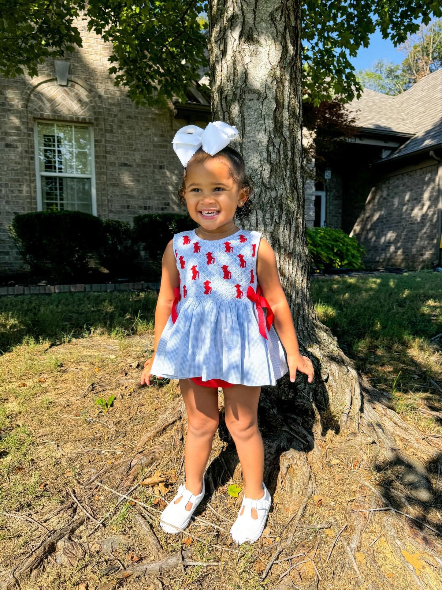 REB GEO SMOCK BLOOMER SET