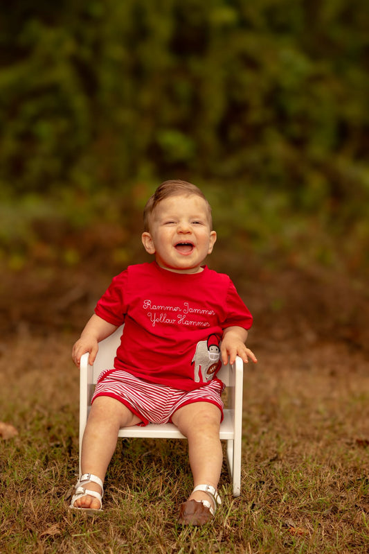 TITLE TOWN APPLIQUE BOY SHORT SET