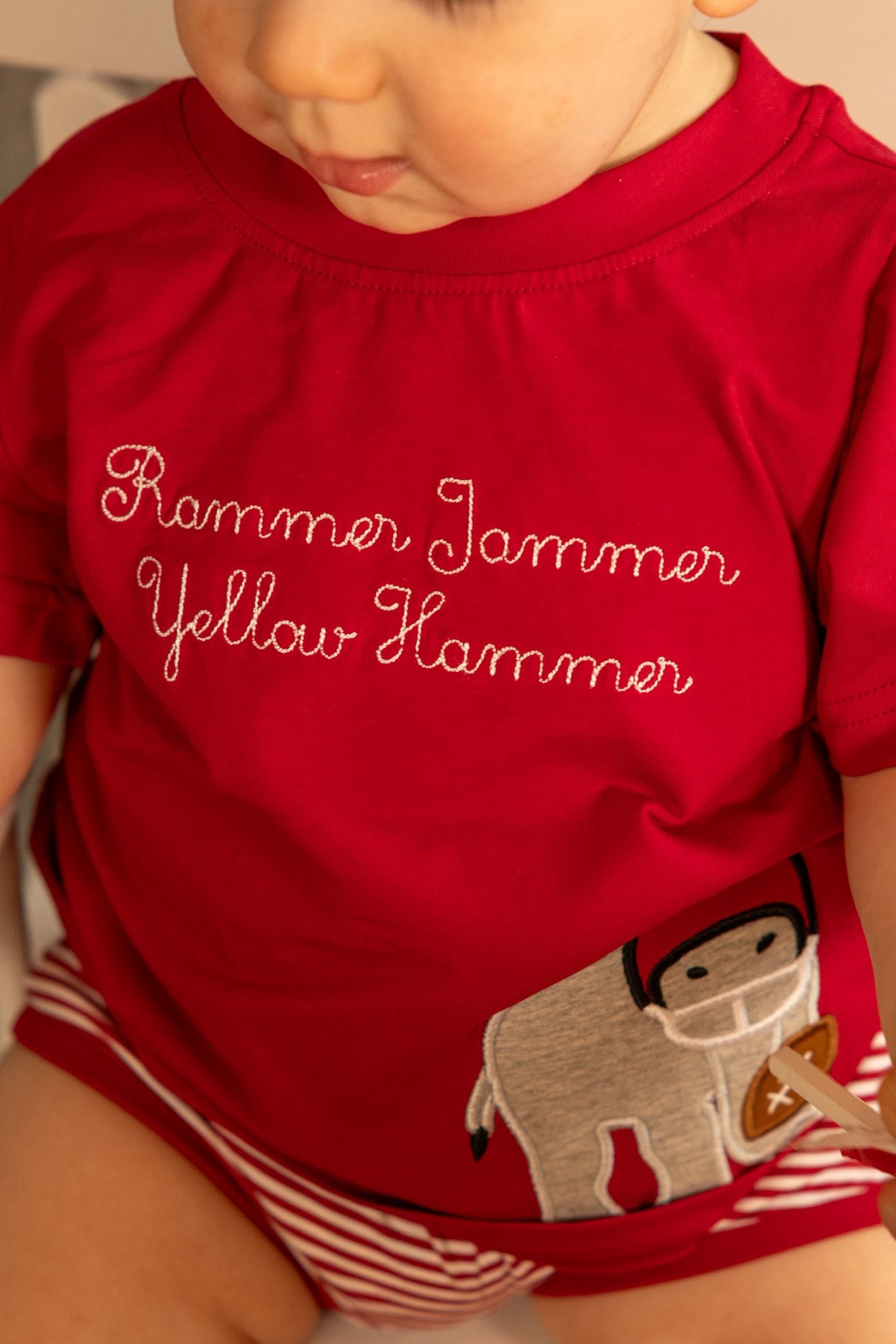 TITLE TOWN APPLIQUE BOY SHORT SET