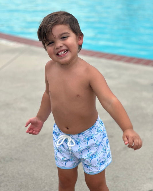 BLUE CRAB SWIM BOY TRUNKS