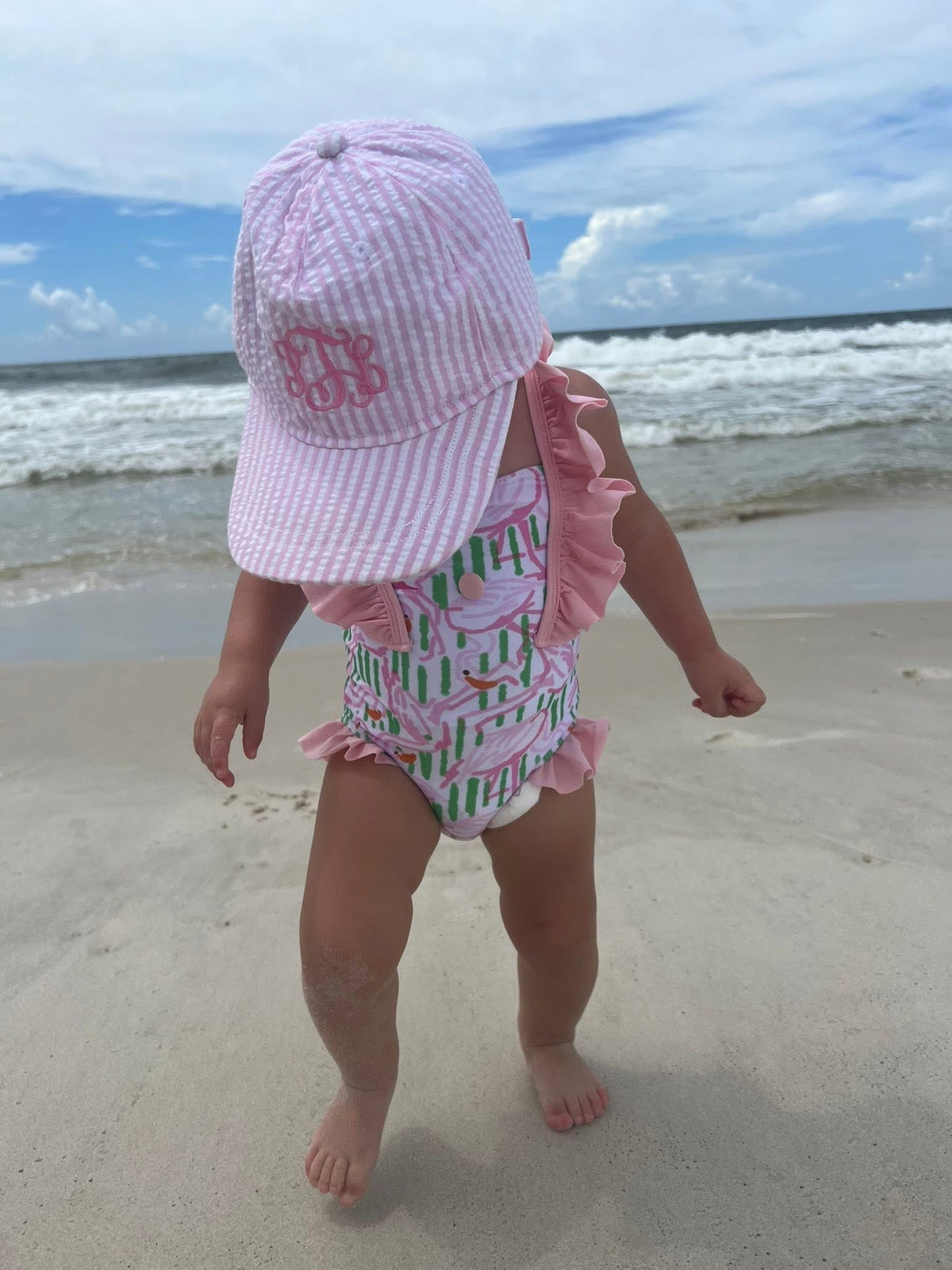 TROPICAL FLAMINGOS SWIM GIRL 1PC