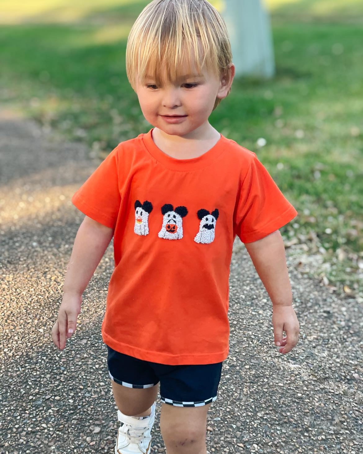 BOY HALLOWEEN TEES MOUSE GHOSTS SHIRT