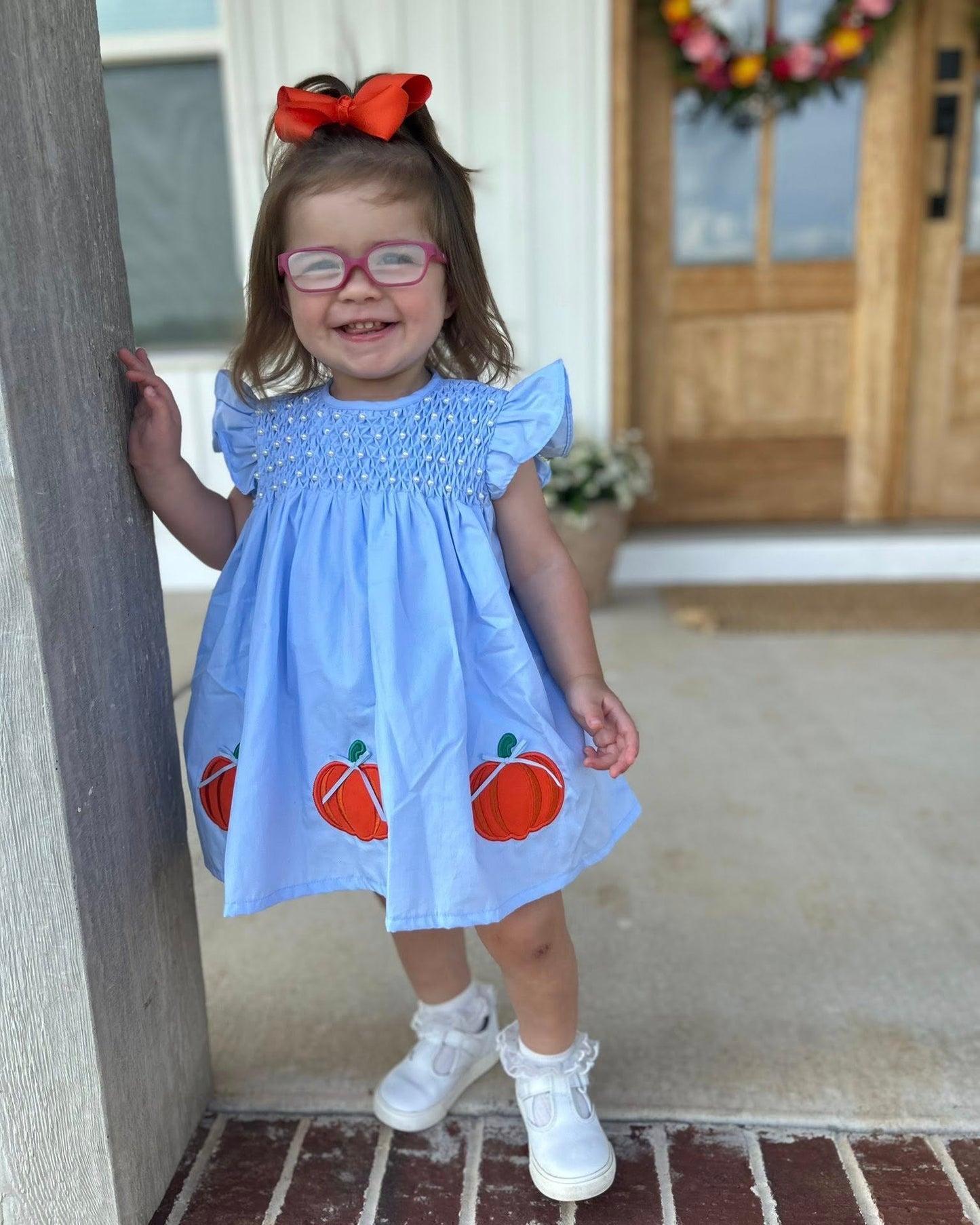 PUMPKIN VINE GIRL SKIRTED BUBBLE