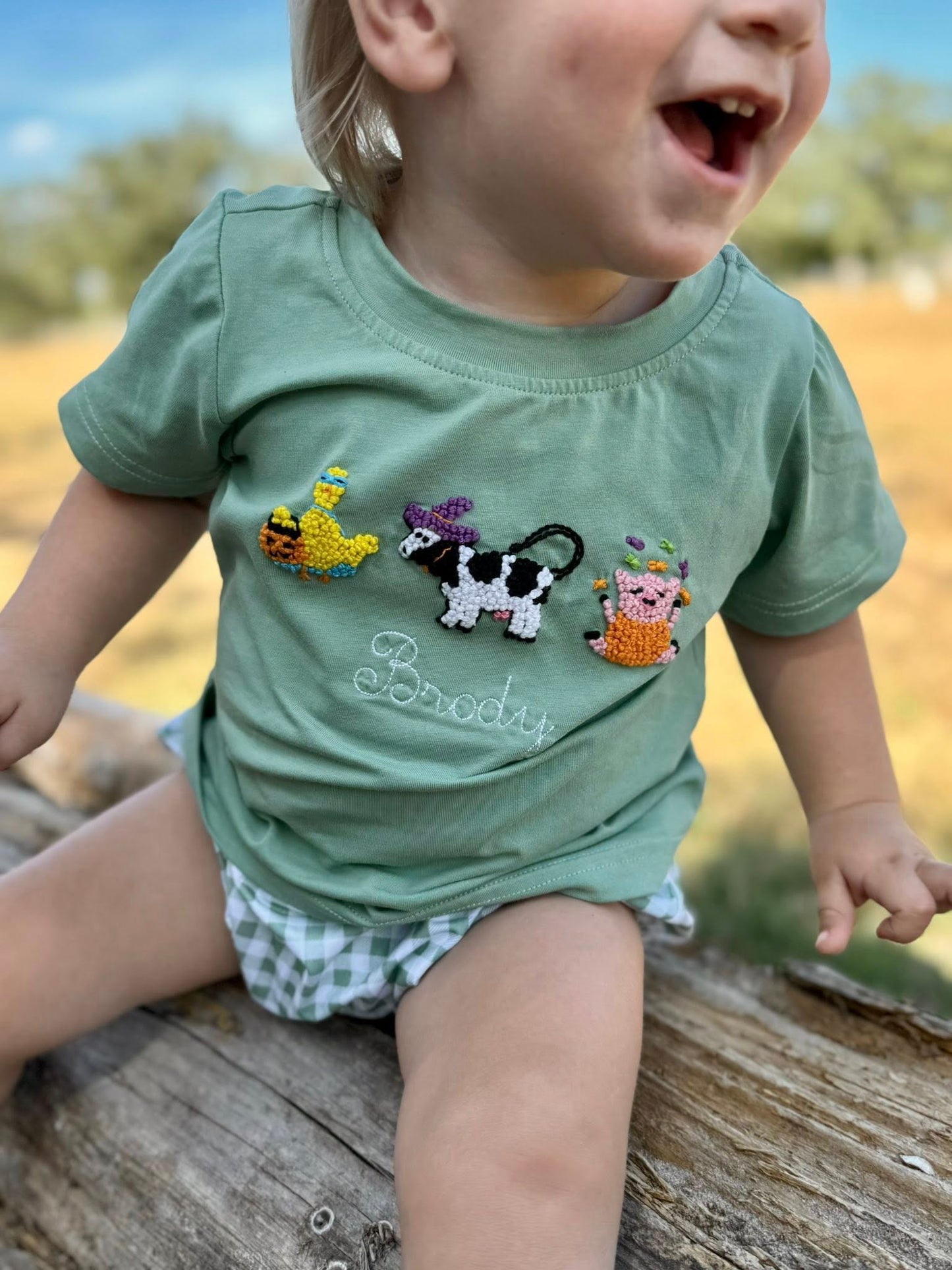 BOY HALLOWEEN TEES HALLOWEEN FARM SHIRT