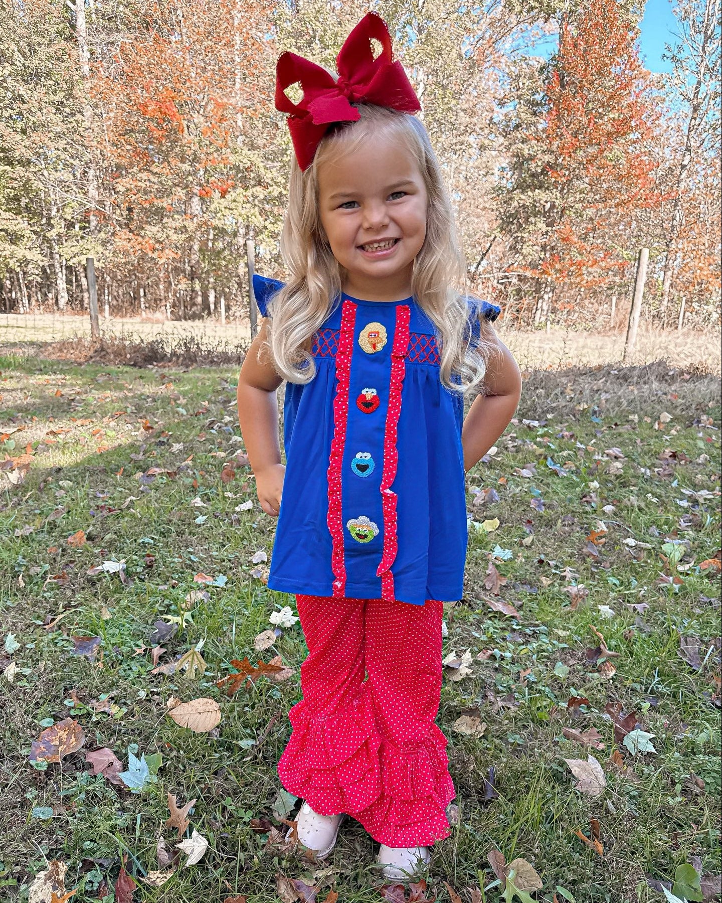 KINDNESS IS IN THE AIR GIRL PANT SET