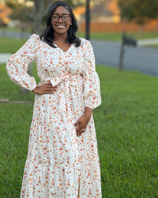 FALL NEUTRALS FAMILY MOM DRESS