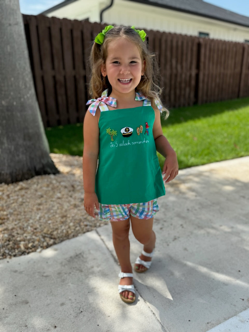 GIRLS CHEESEBURGER IN PARADISE SHORTIE SET