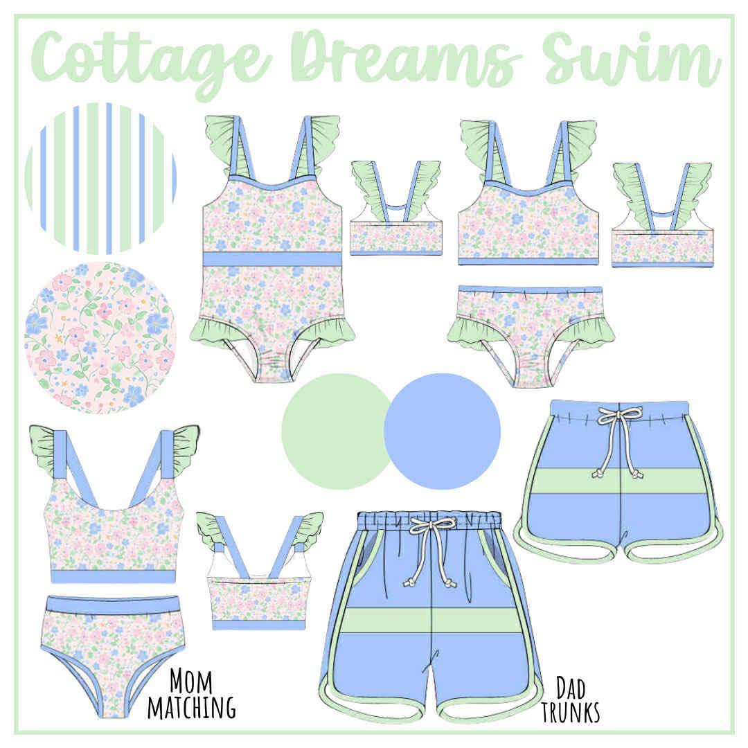 COTTAGE DREAMS SWIM BOY TRUNKS
