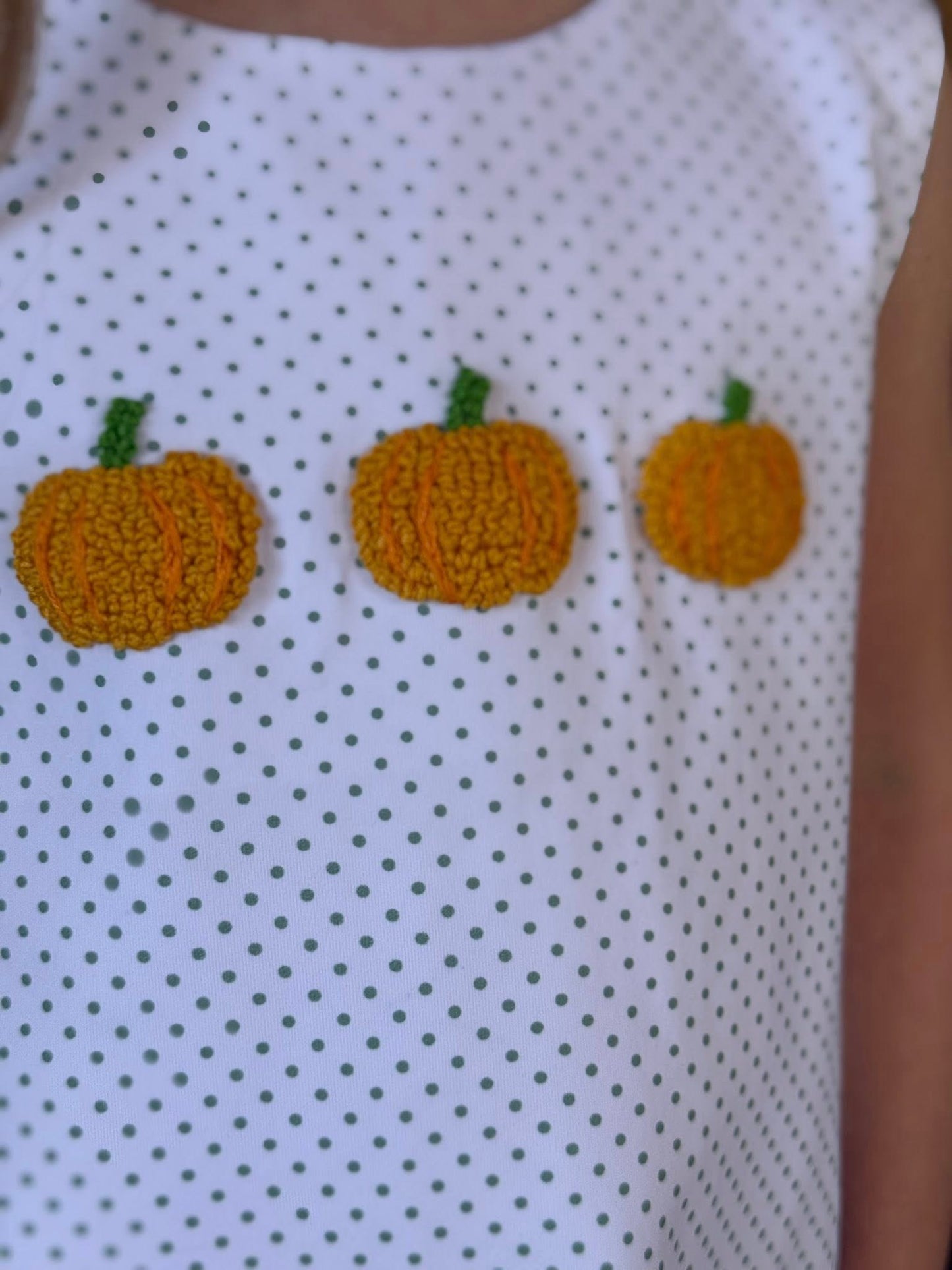 PUMPKIN TRIO GIRL SHORT SET