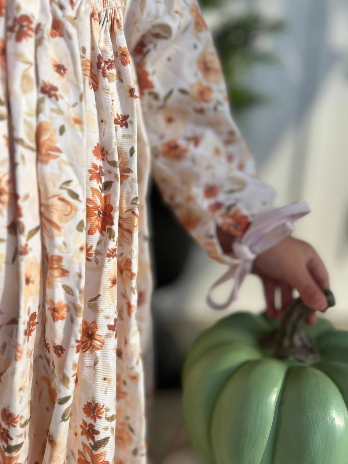 GIRL AUTUMN FLORAL ROMPER