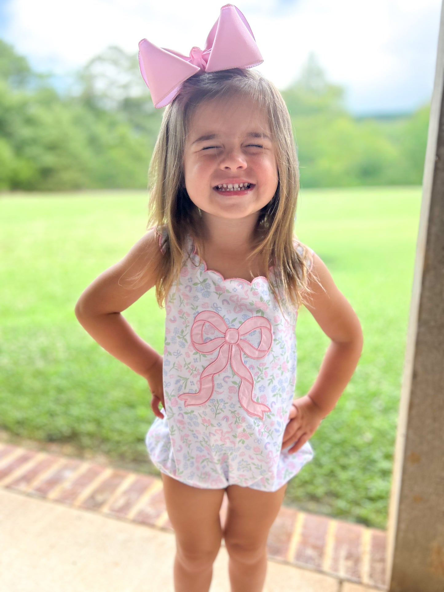 GIRLS SUTTON FLORAL BOW BUBBLE