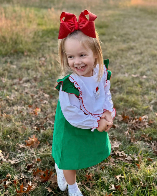 SANTA & CORDUROY DRESS