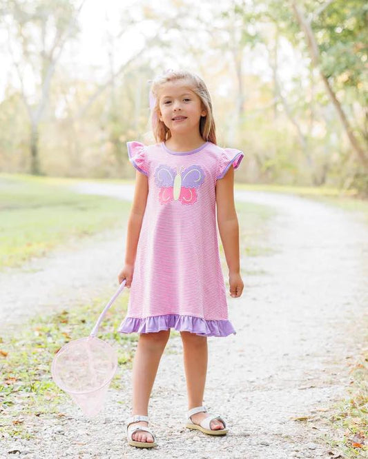BUTTERFLY KISSES FLUTTER DRESS