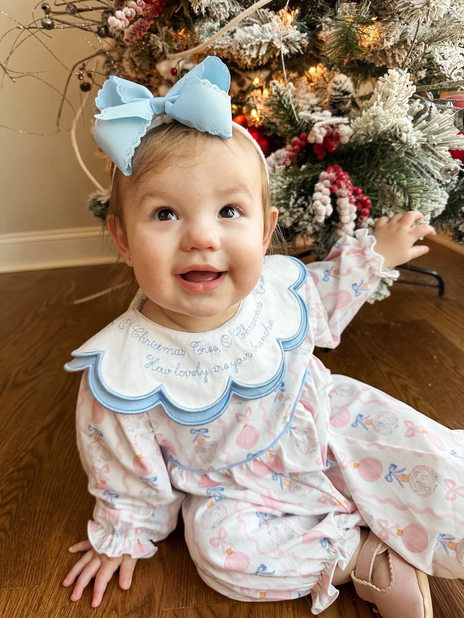 OH CHRISTMAS TREE GIRL ROMPER