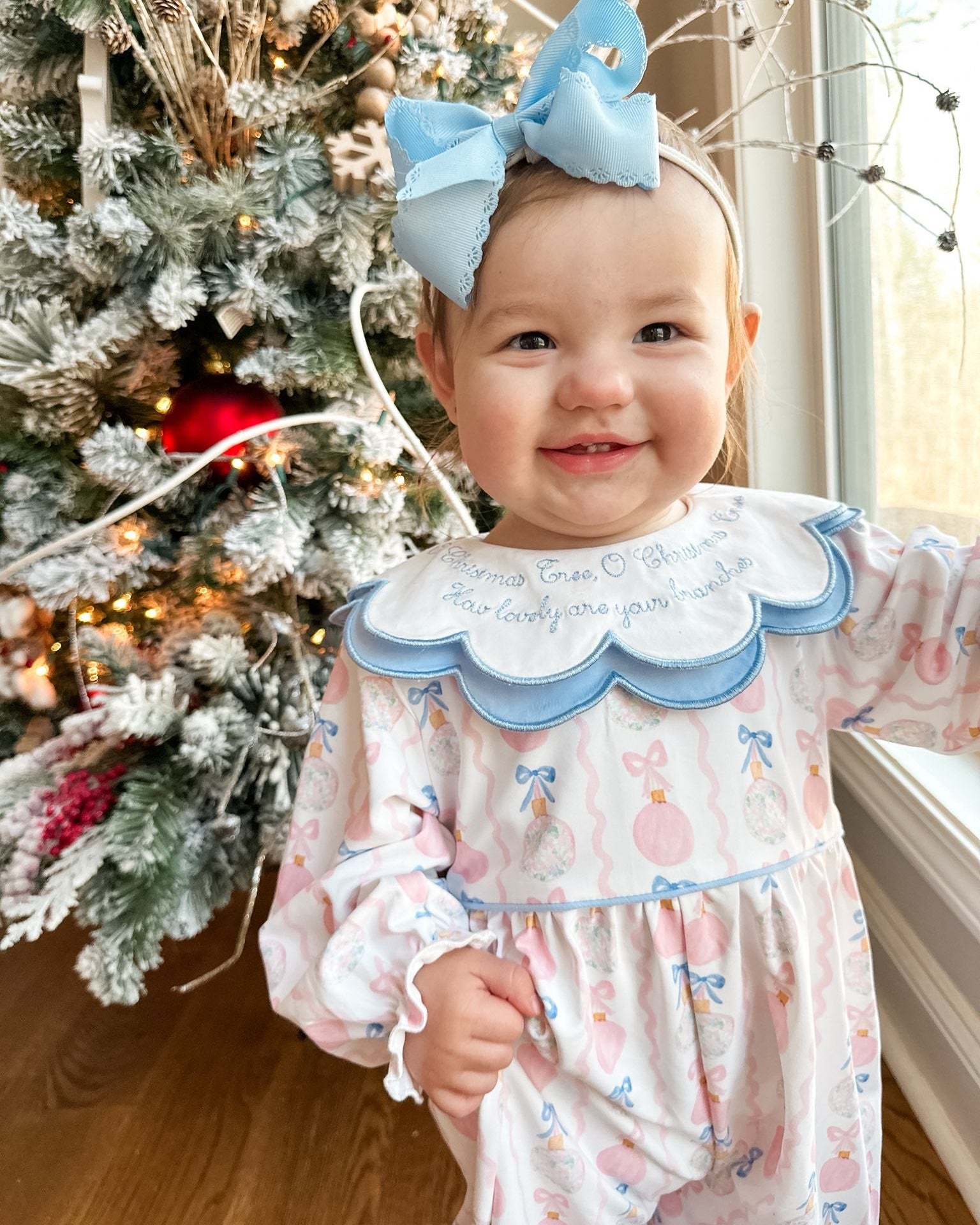 OH CHRISTMAS TREE GIRL ROMPER