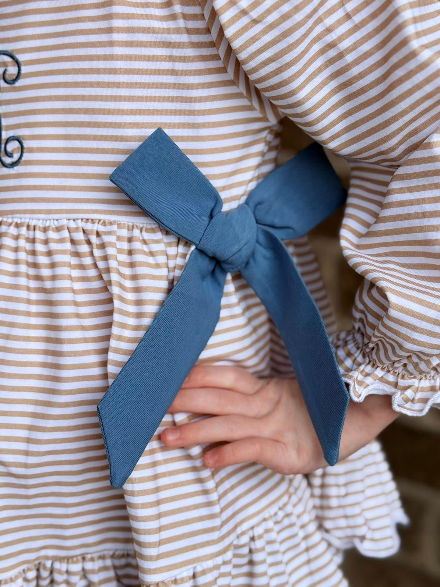 BLUE STONE & STRIPES GIRL PANT SET