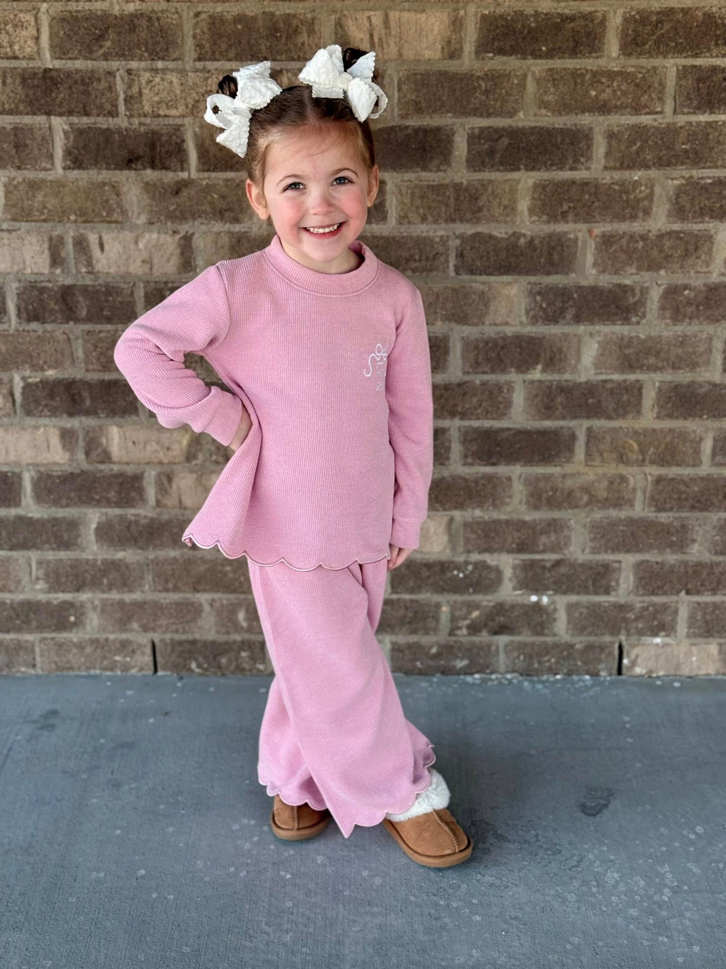MAUVE FLARED CARDIGAN SETS