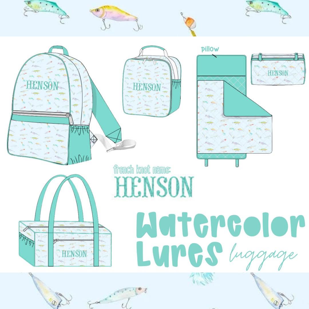 WATERCOLOR LURES LUGGAGE