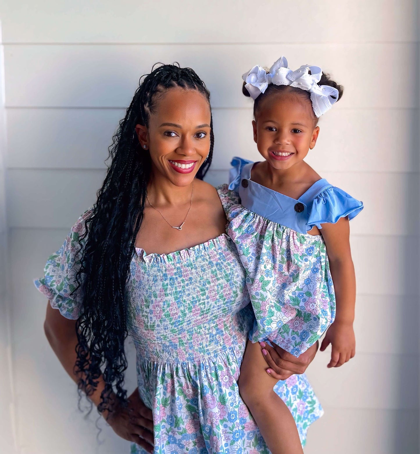 FLORAL & STRIPES GIRL SHORT SET