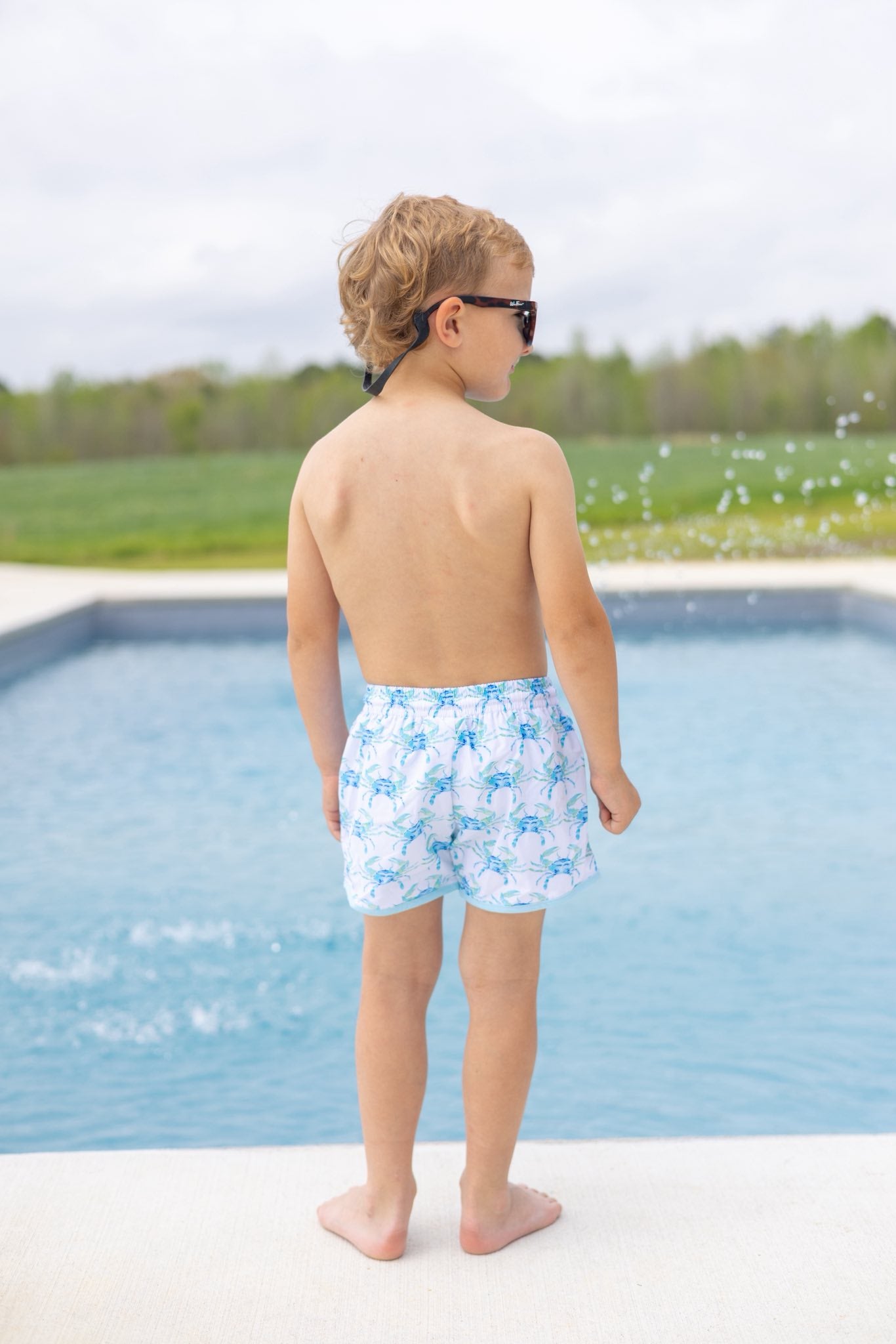 BLUE CRAB SWIM BOY TRUNKS